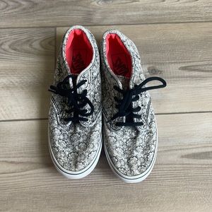 Black and white Paisley Vans